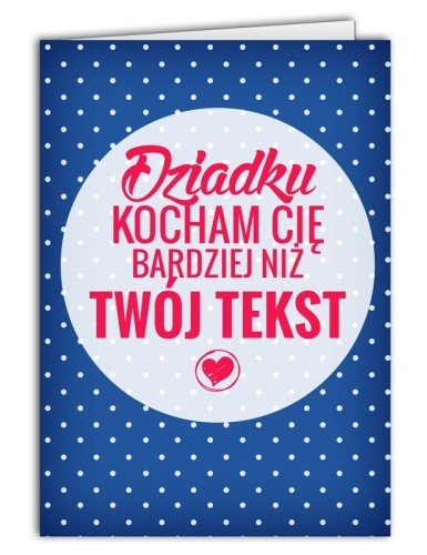 Kartka Kocham bardziej niż