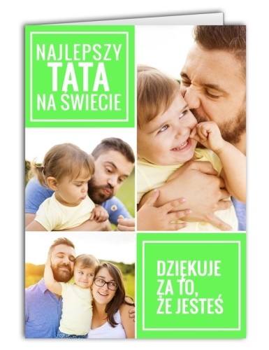 Kartka Kolaż Zielony