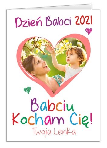 Kartka Kocham Babcię