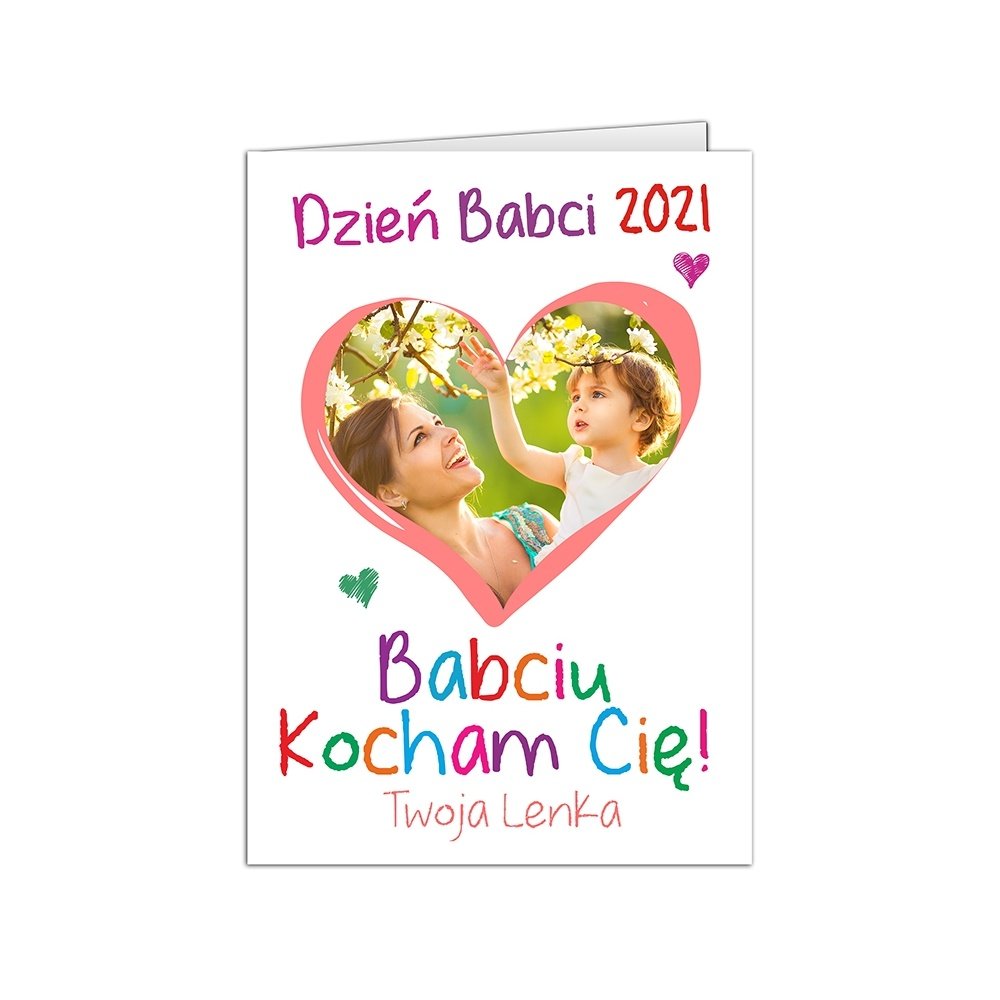 Kartka Kocham Babcię