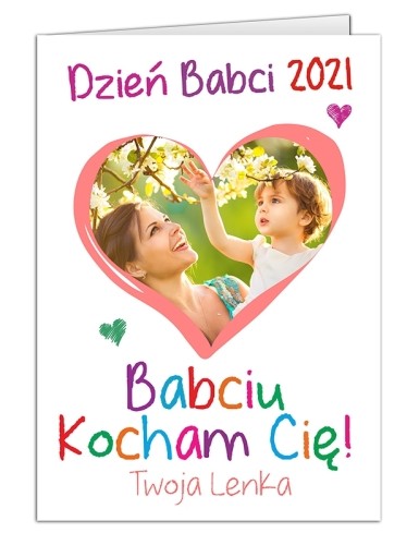 Kartka Kocham Babcię