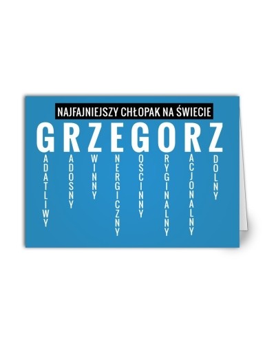 Kartka Grzegorz