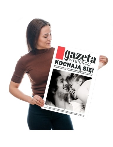 Kartka XXL Kochają Się Gazeta