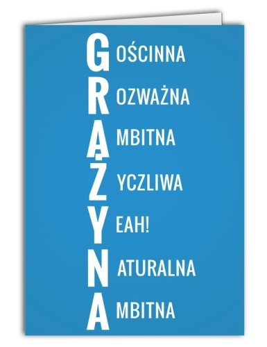 Kartka Grażyna