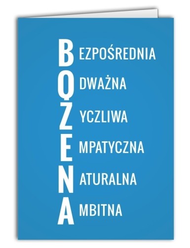 Kartka Bożena