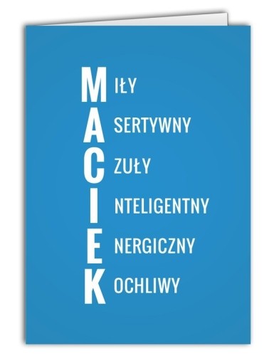 Kartka Maciek