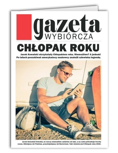 Kartka Najlepszy Chłopak Gazeta