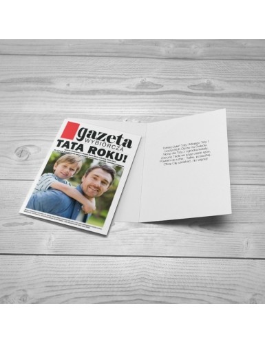 Kartka na Dzień Taty Gazeta